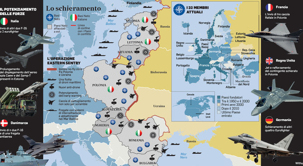 Nato, tutti i punti deboli a Est: l'incubo del corridoio Suwalki, 65 chilometri russi in Europa. Il Messaggero. 1 Corridoio Suwalki: il nuovo fronte Nato-Russia tra Kaliningrad e Bielorussia